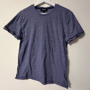 Express Men's Heathered Blue Short Sleeve Tee in Small Size